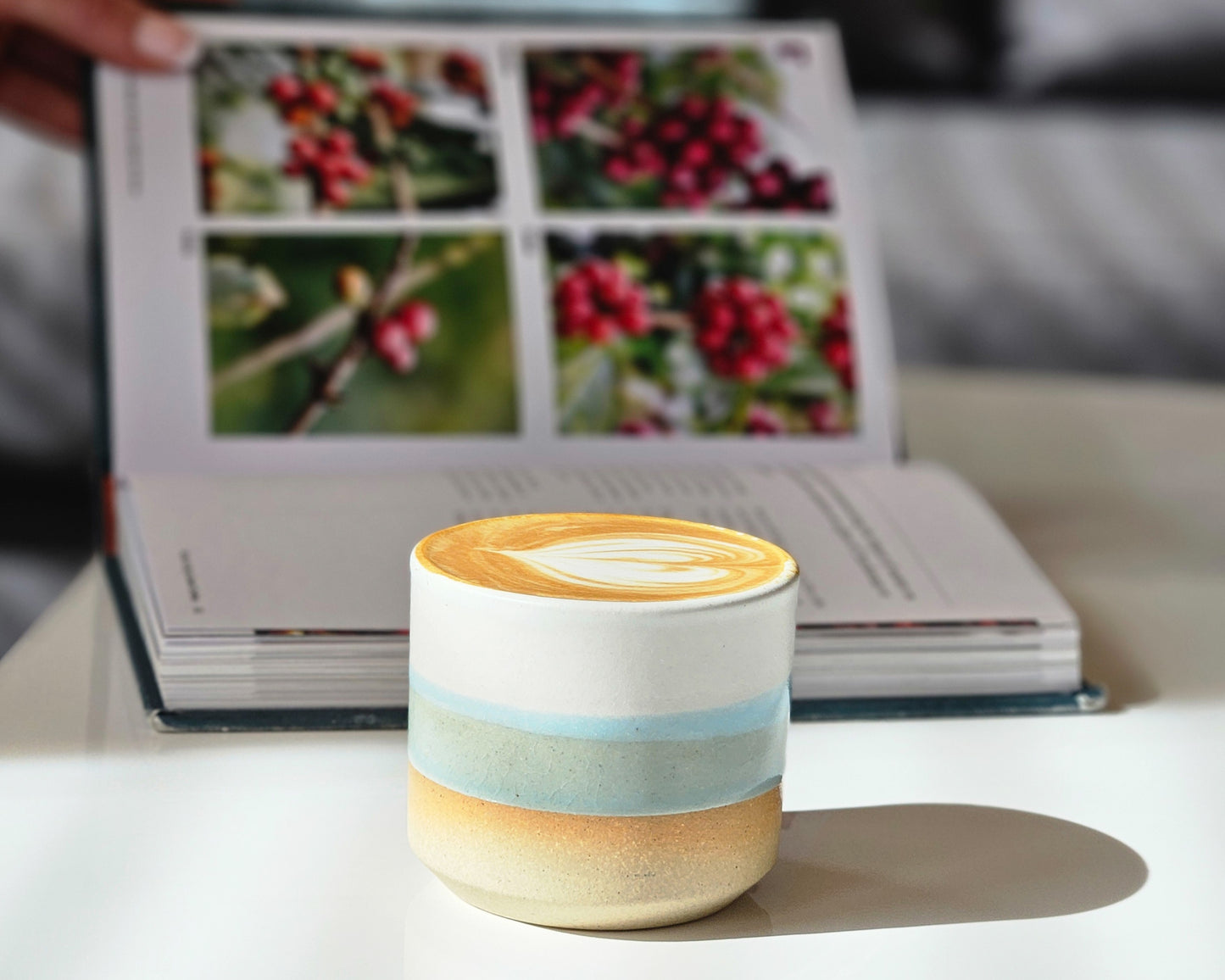 Espresso/Cortado Cup Blue-Grey White 5.5 oz