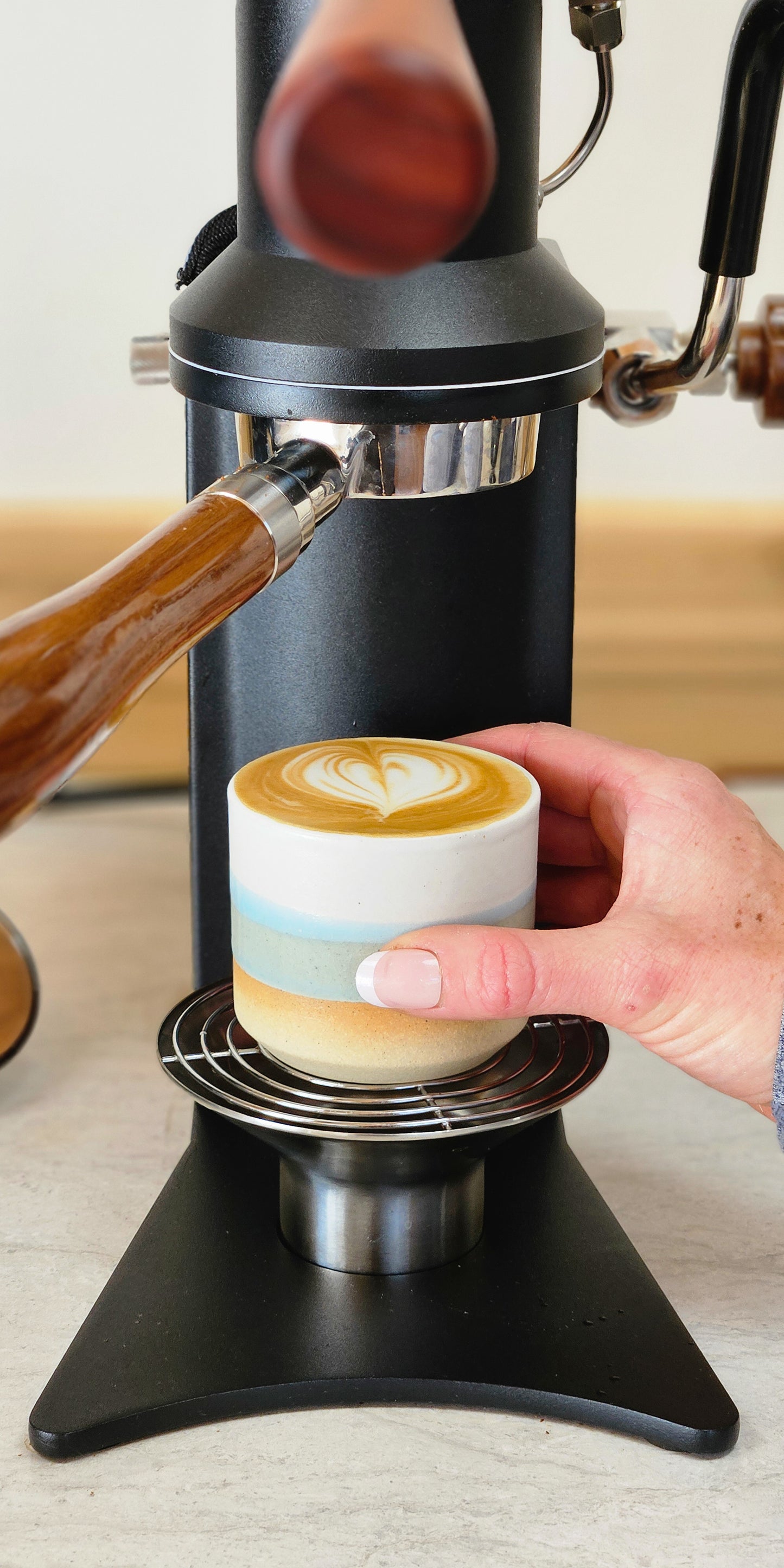 Espresso/Cortado Cup Blue-Grey White 5.5 oz