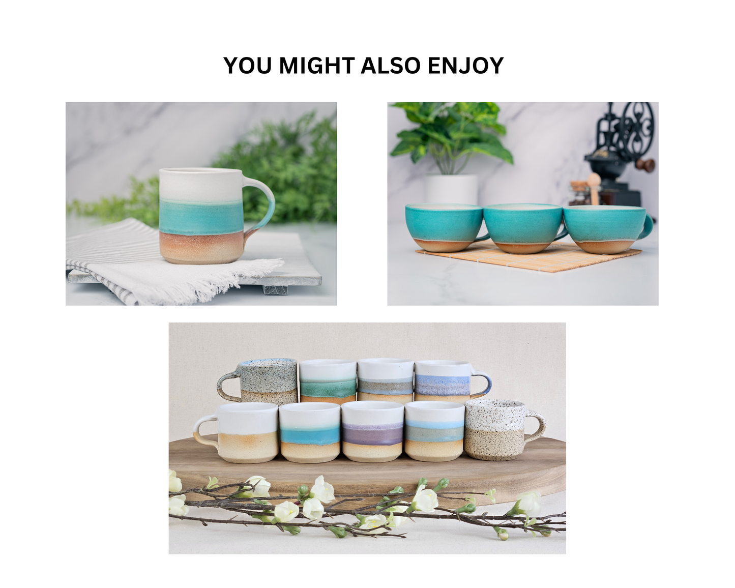 Espresso/Cortado Cup Turquoise White 5.5 oz