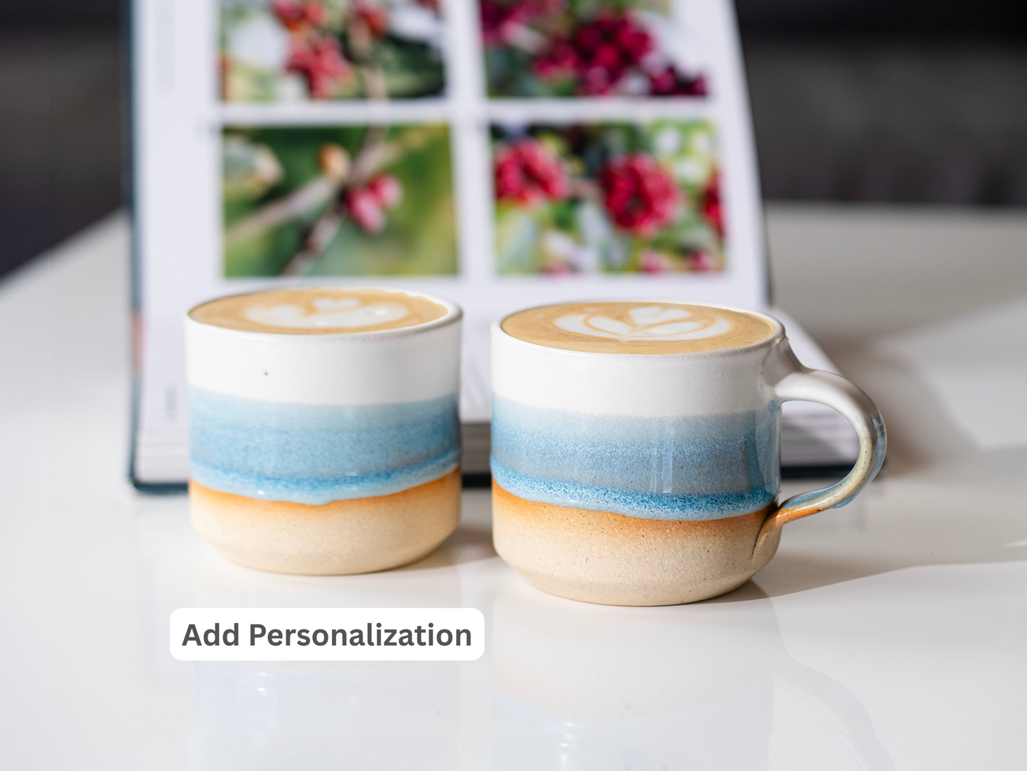 Espresso/Cortado Cup Ice-Blue White 5.5 oz