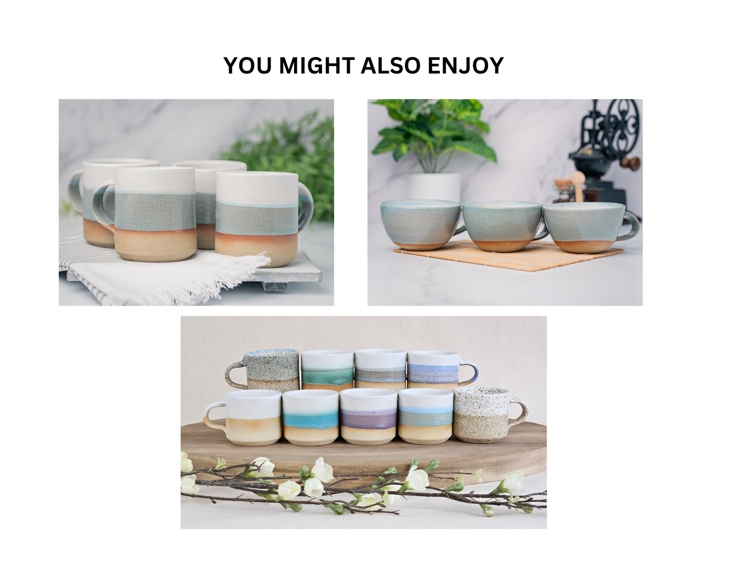 Espresso/Cortado Cup Blue-Grey White 5.5 oz