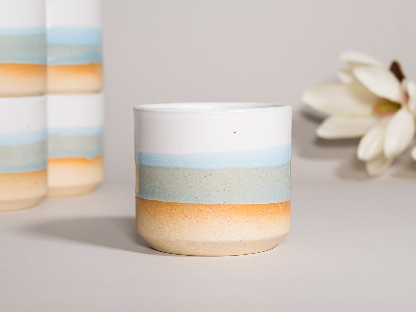 Espresso/Cortado Cup Blue-Grey White 5.5 oz