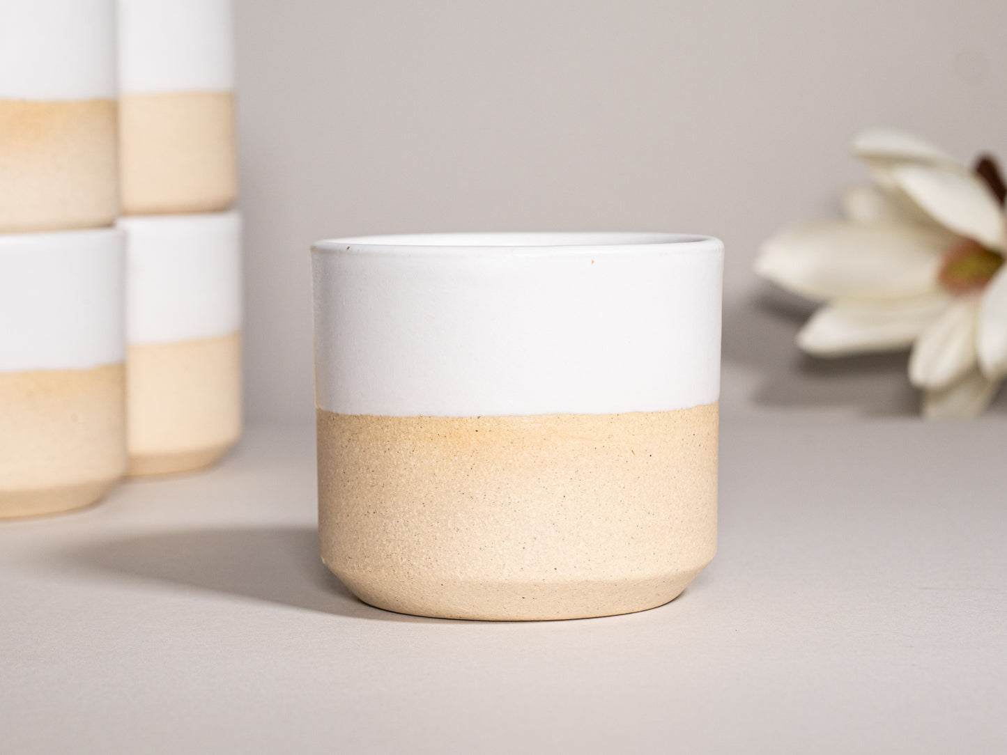 Espresso/Cortado Cup Sandy White 5.5 oz