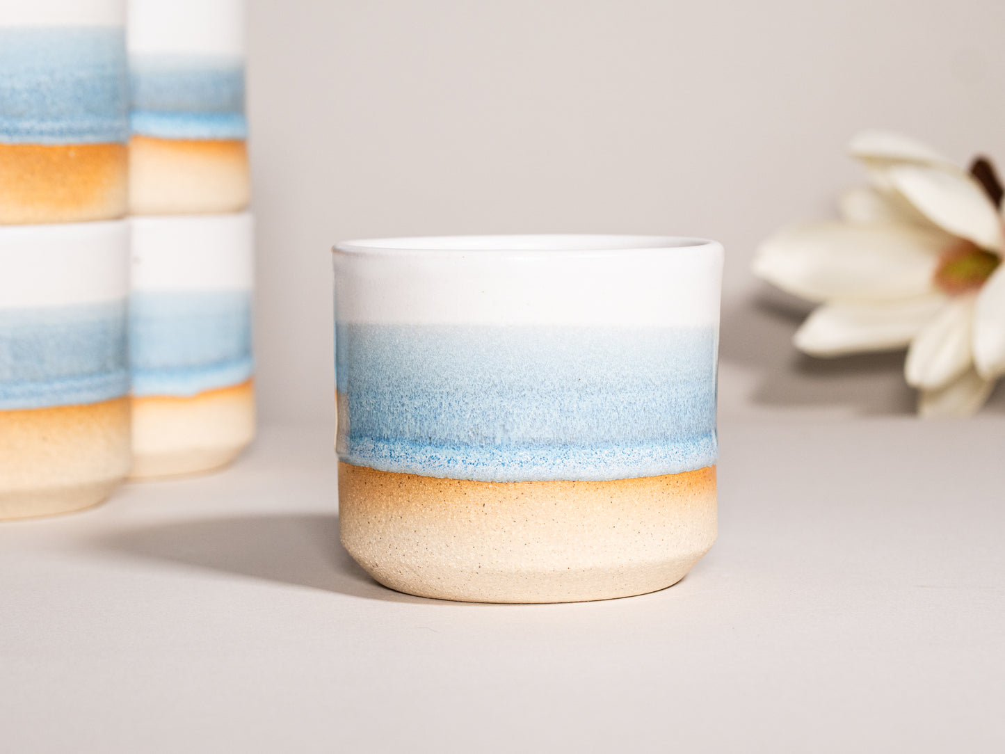 Espresso/Cortado Cup Ice-Blue White 5.5 oz