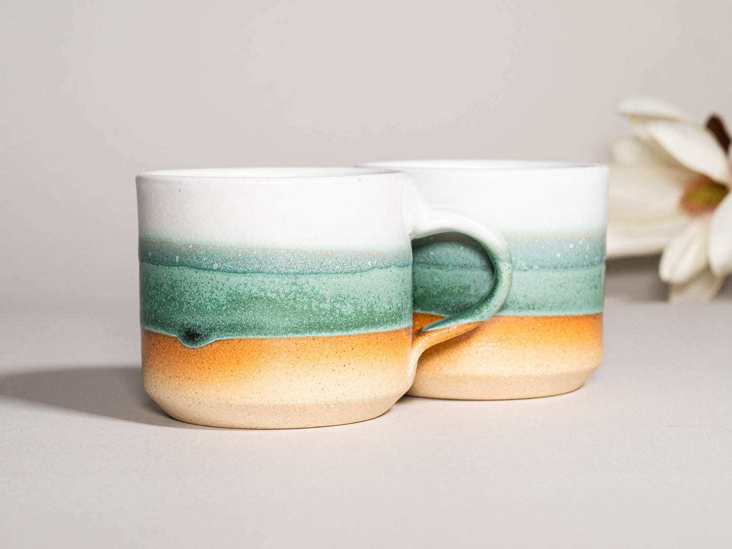 Espresso/Cortado Cup Green White 5.5 oz