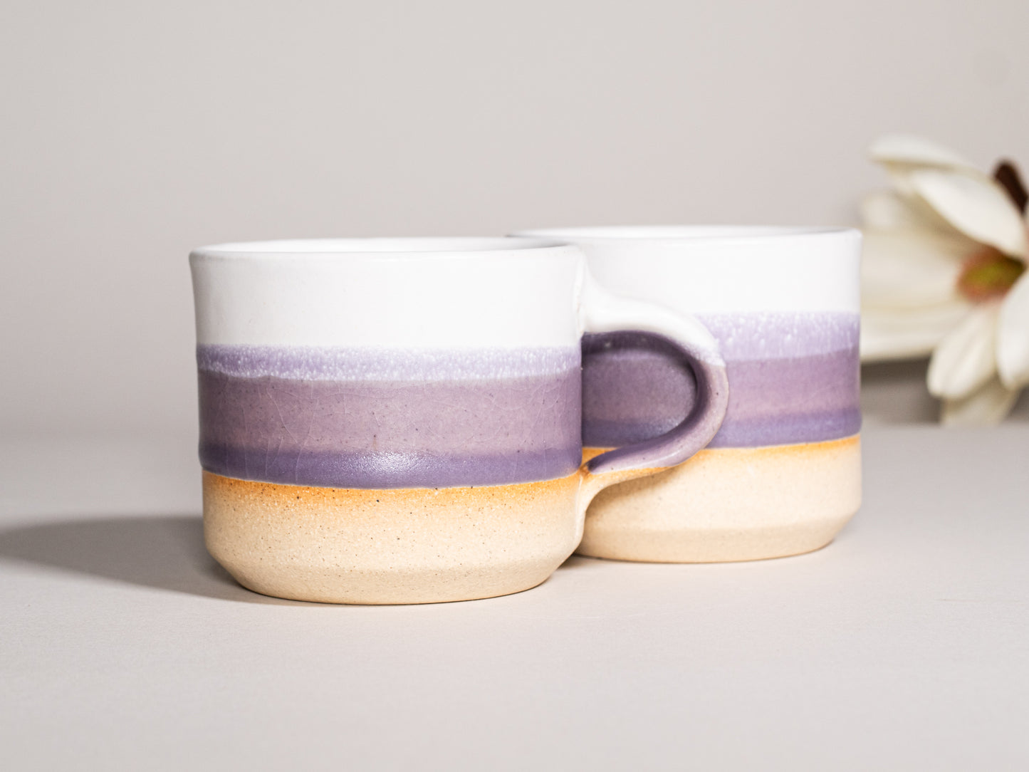 Espresso/Cortado Cup Purple White 5.5 oz