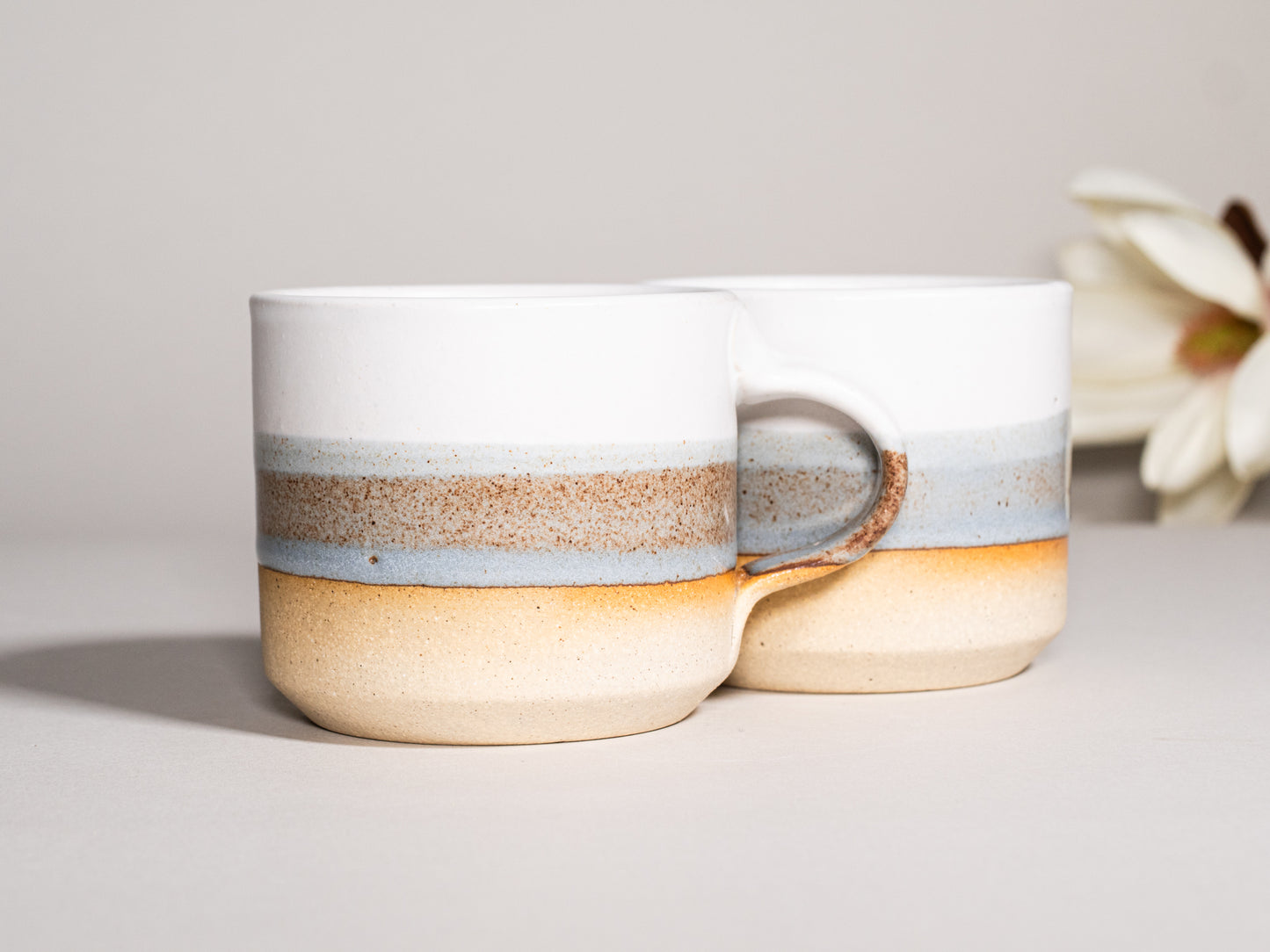 Espresso/Cortado Cup Brown-Blue White 5.5 oz