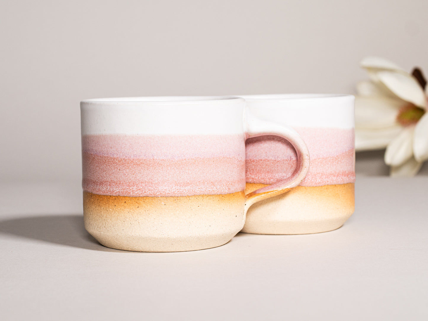Espresso/Cortado Cup Pink White 5.5 oz