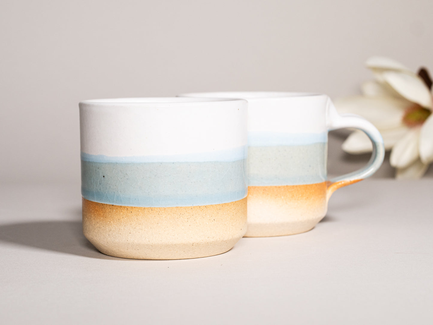 Espresso/Cortado Cup Blue-Grey White 5.5 oz