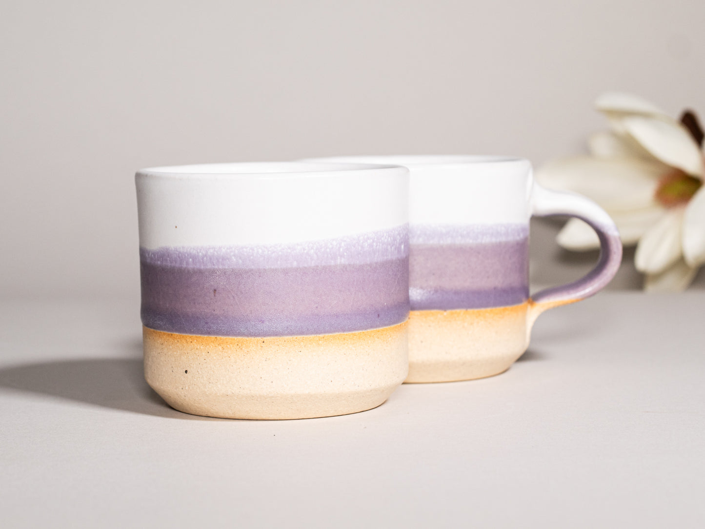 Espresso/Cortado Cup Purple White 5.5 oz