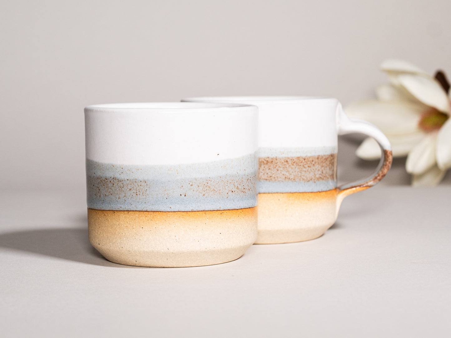 Espresso/Cortado Cup Brown-Blue White 5.5 oz