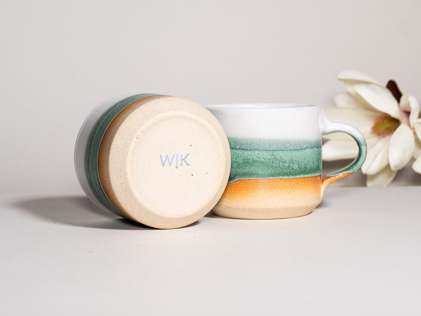 Espresso/Cortado Cup Green White 5.5 oz