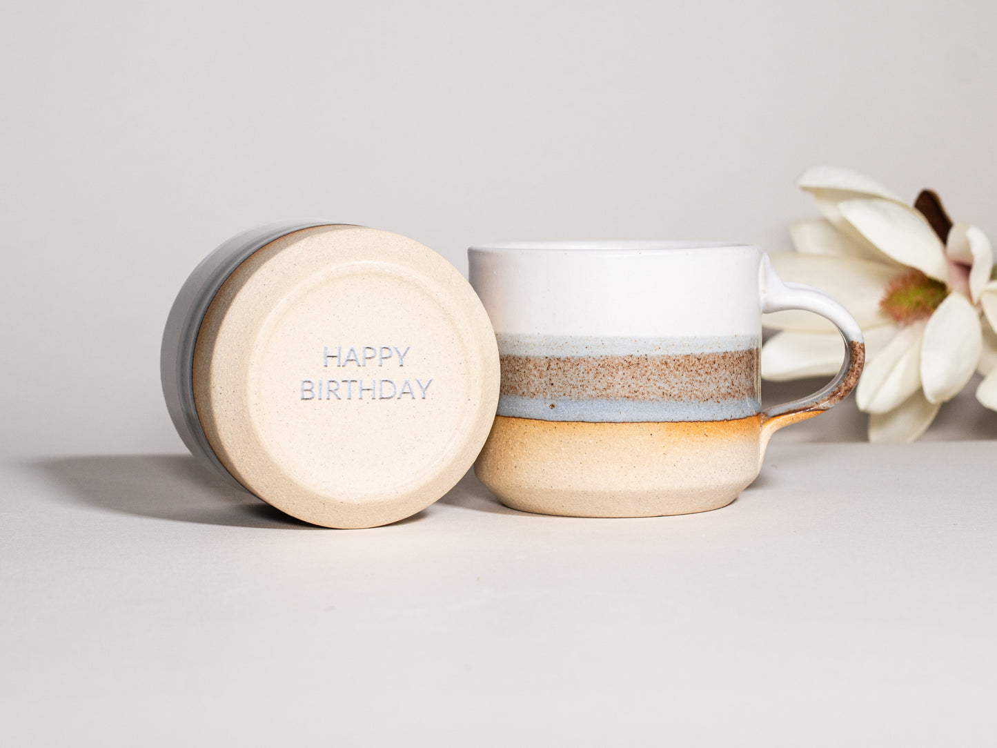 Espresso/Cortado Cup Brown-Blue White 5.5 oz