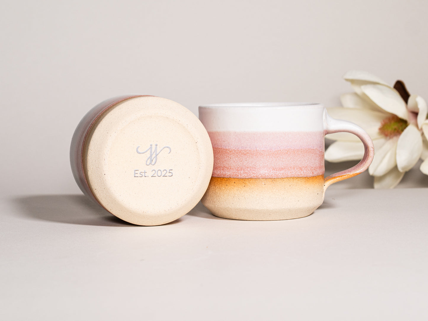 Espresso/Cortado Cup Pink White 5.5 oz