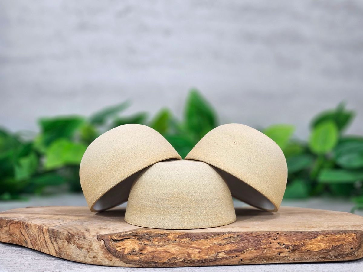 Latte Cup, Cappuccino Cup, Cupping Bowl(s): Sandy White, 200 ml, handmade, stoneware