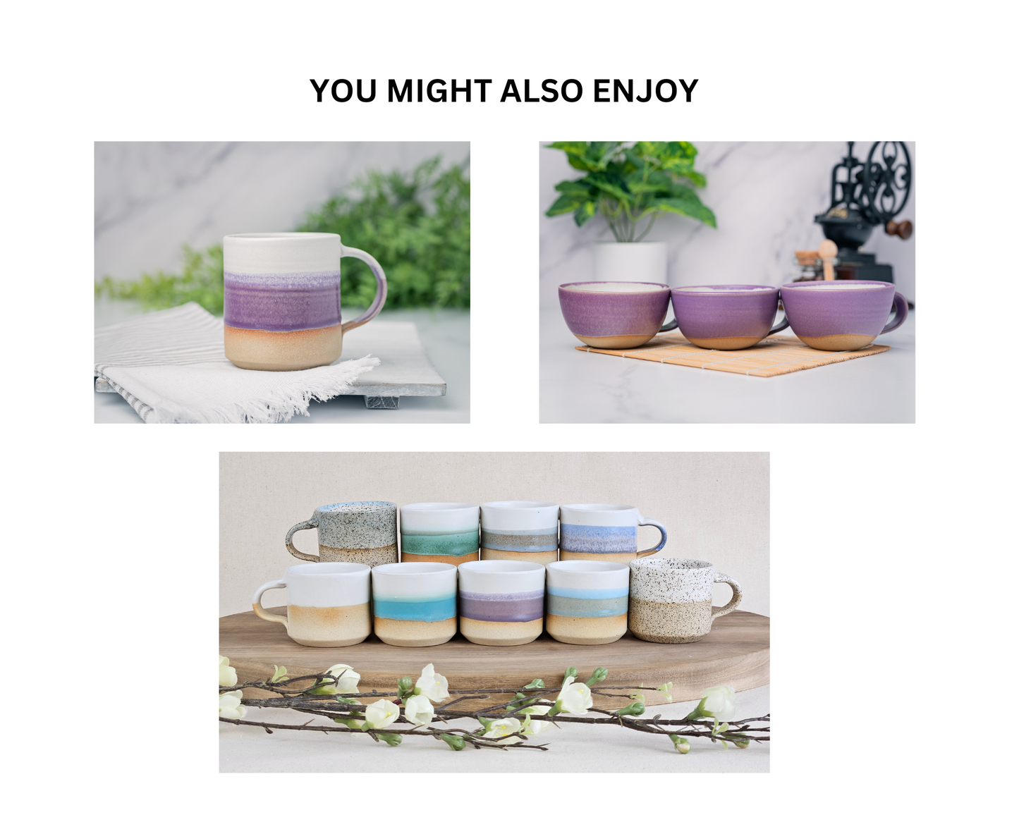 Espresso/Cortado Cup Purple White 5.5 oz