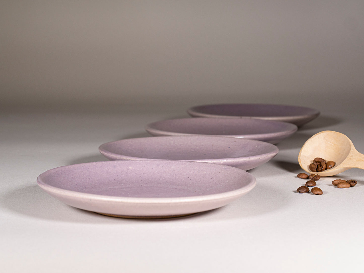 Cappuccino Cup, Latte Cup: Purple/White, approximately 10 -12 oz, Stoneware