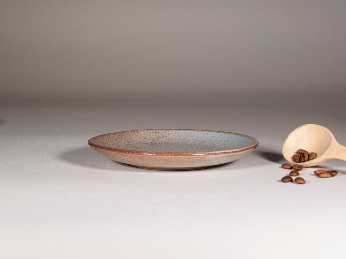 Cappuccino Cup, Latte Cup: Brown-Blue/White, approximately 10-12 oz, Stoneware