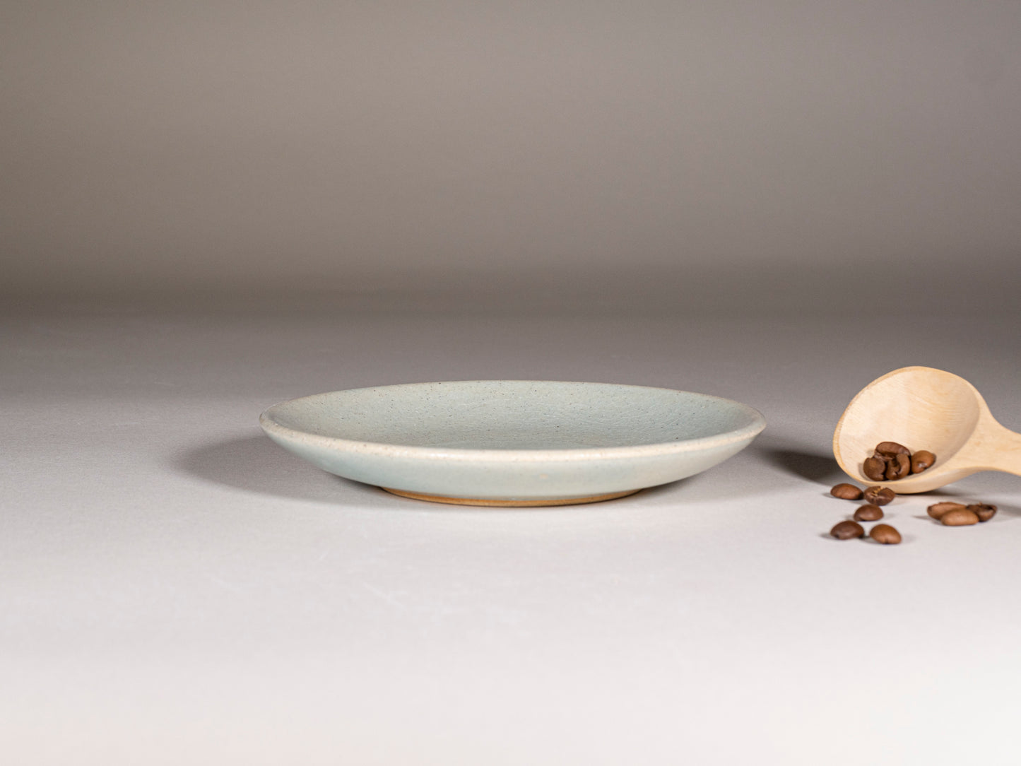 Cappuccino Cup, Latte Cup: Light Blue/White, 10-12 oz, Stoneware