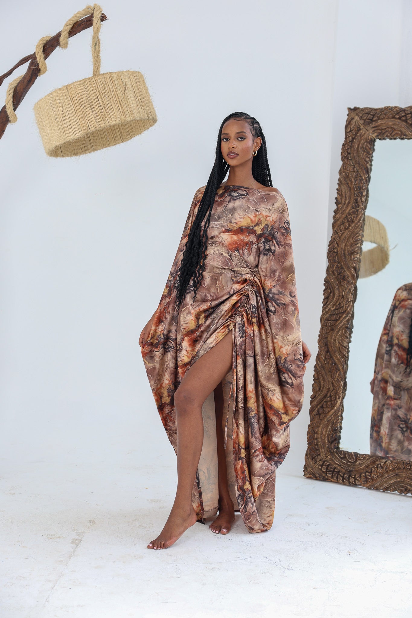 Breakfast Salad Soup Bowl White/Sandy Stoneware Handmade