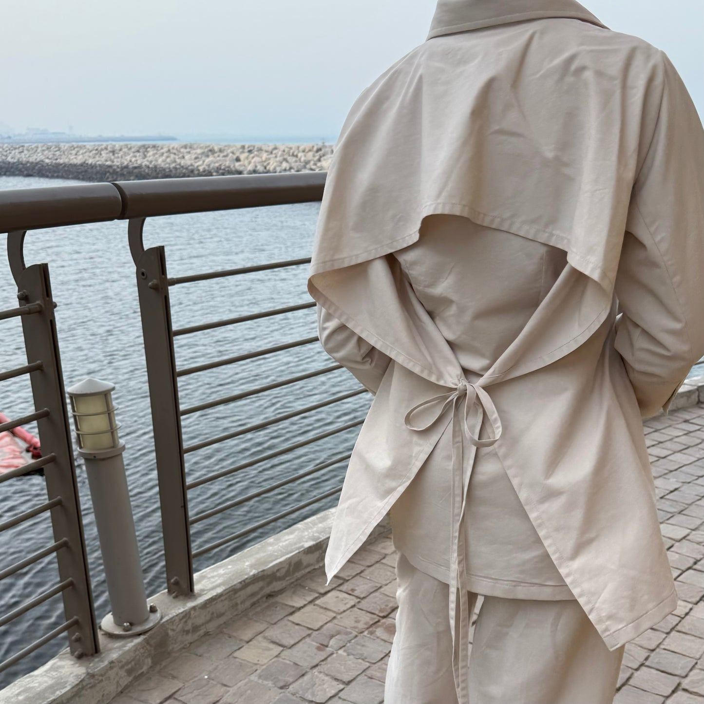 Breakfast Salad Soup Bowl Brown Blue White Stoneware Handmade