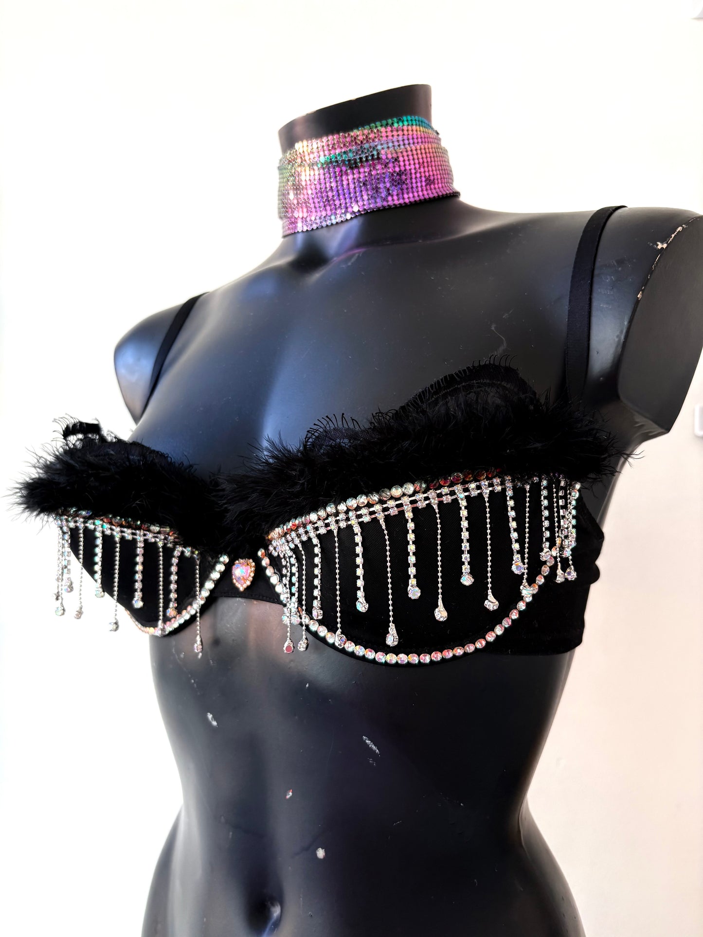 Breakfast Salad Soup Bowl Brown Blue White Stoneware Handmade