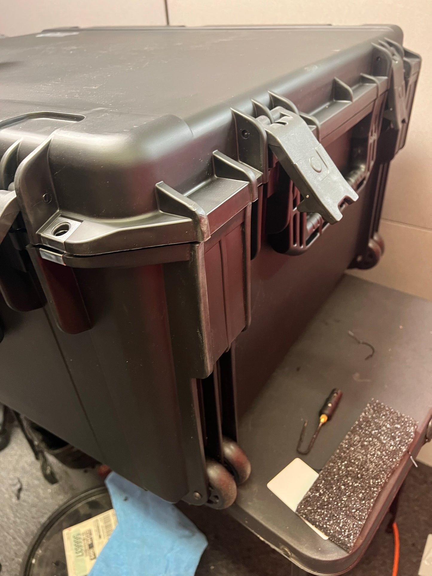 Ceramic Coffee Tea Mug with Handle Brown-Blue White 14 oz Stoneware