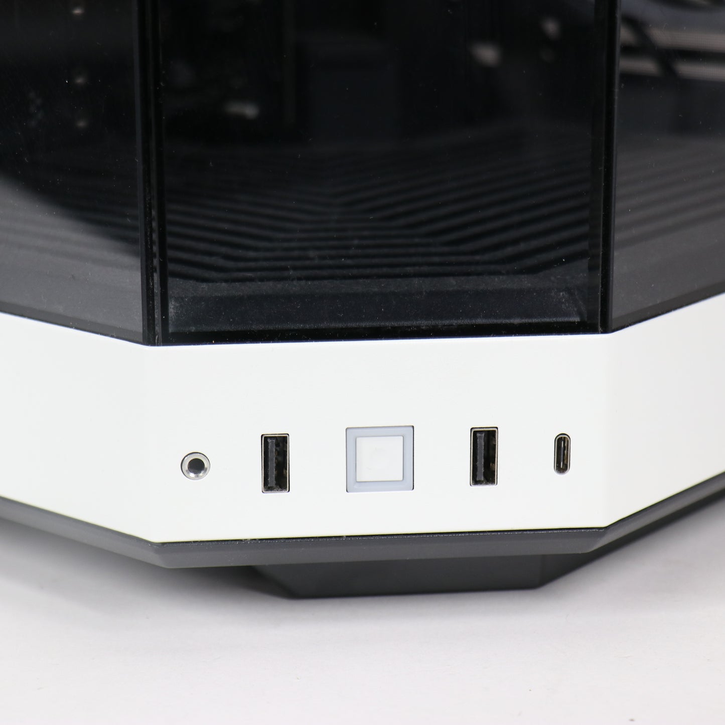 Ceramic Coffee Tea Mug with Handle Brown-Blue White 14 oz Stoneware