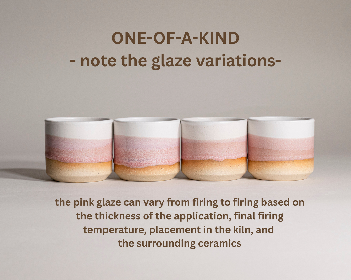 Espresso/Cortado Cup Pink White 5.5 oz