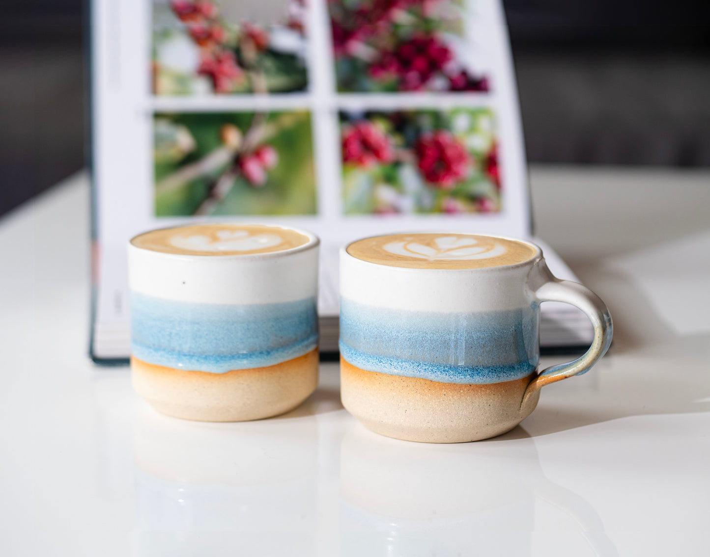 Espresso/Cortado Cup Ice-Blue White 5.5 oz