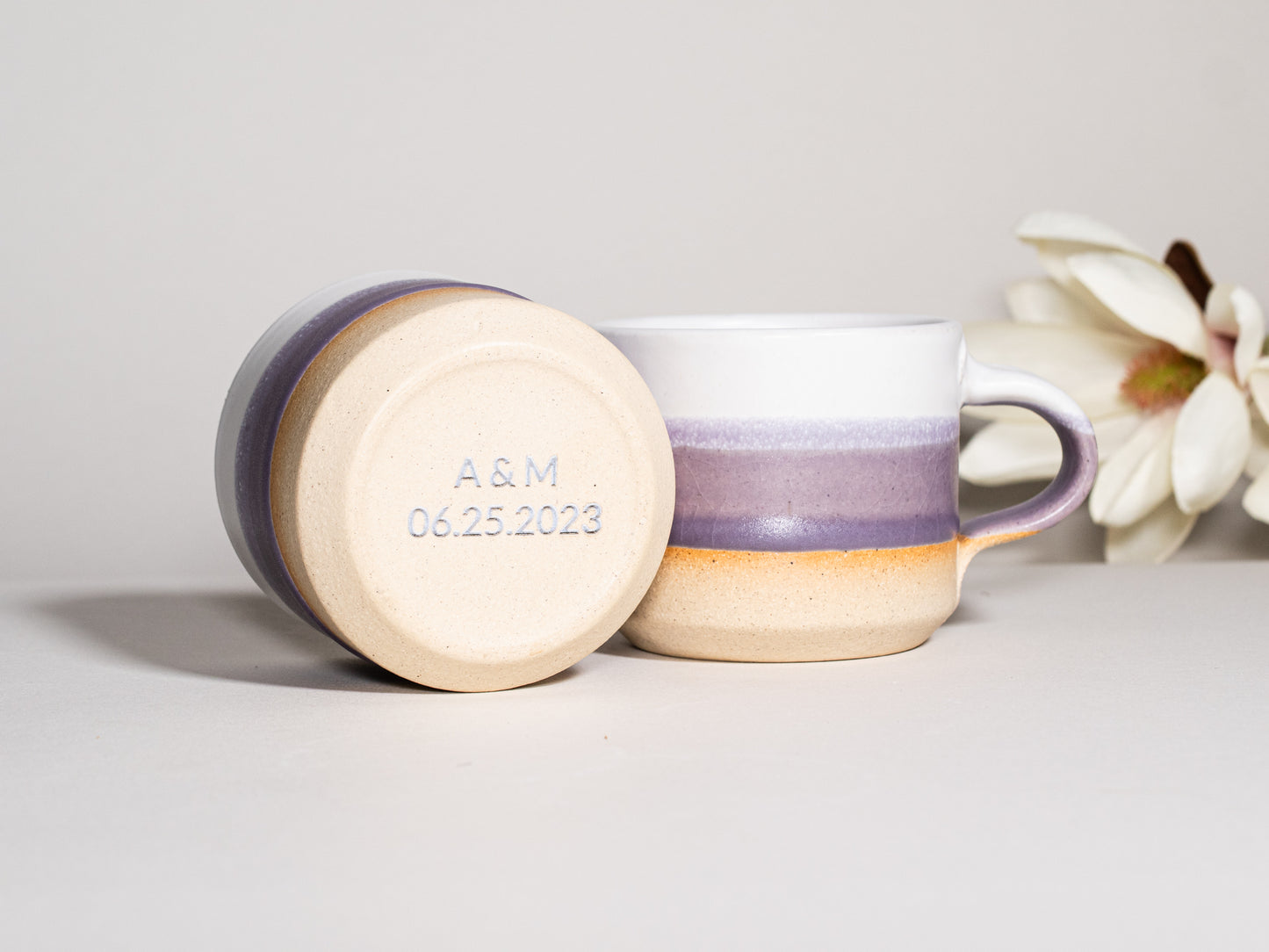 Espresso/Cortado Cup Purple White 5.5 oz