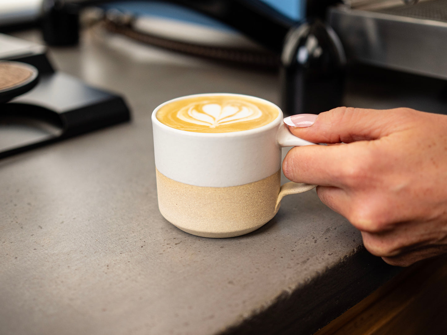 Espresso/Cortado Cup Sandy White 5.5 oz