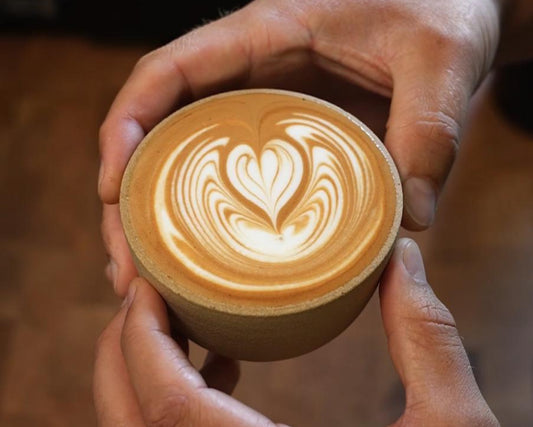 Latte Cup, Cappuccino Cup, Cupping Bowl(s): Sandy White, 200 ml, handmade, stoneware